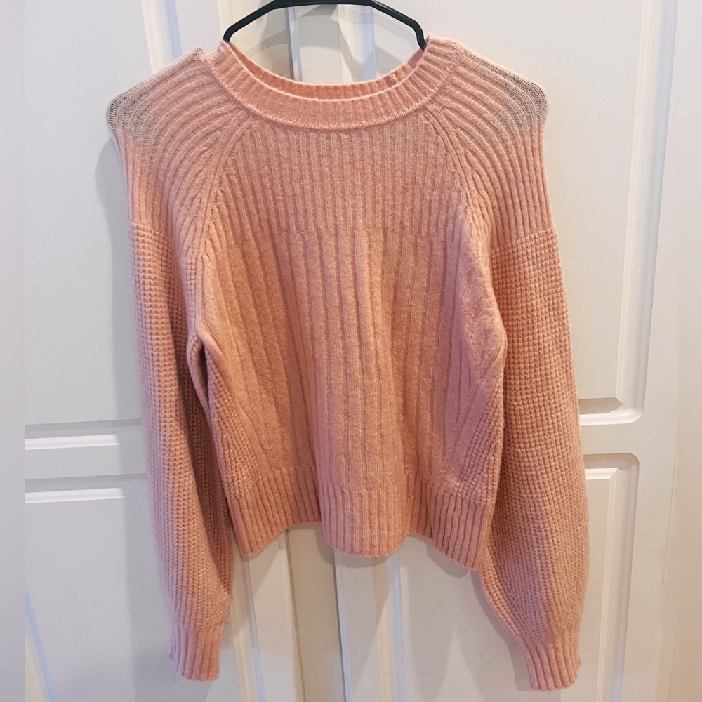 Athleta Layover Crew Sweater in Orchid Pink NWOT size XXS